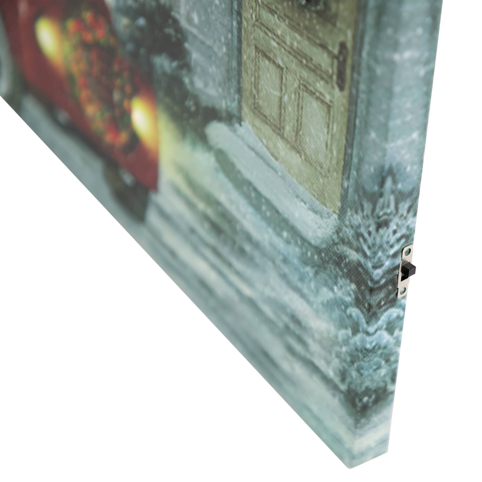 LED Fiber Optic Retro Red Truck Christmas Wall Art